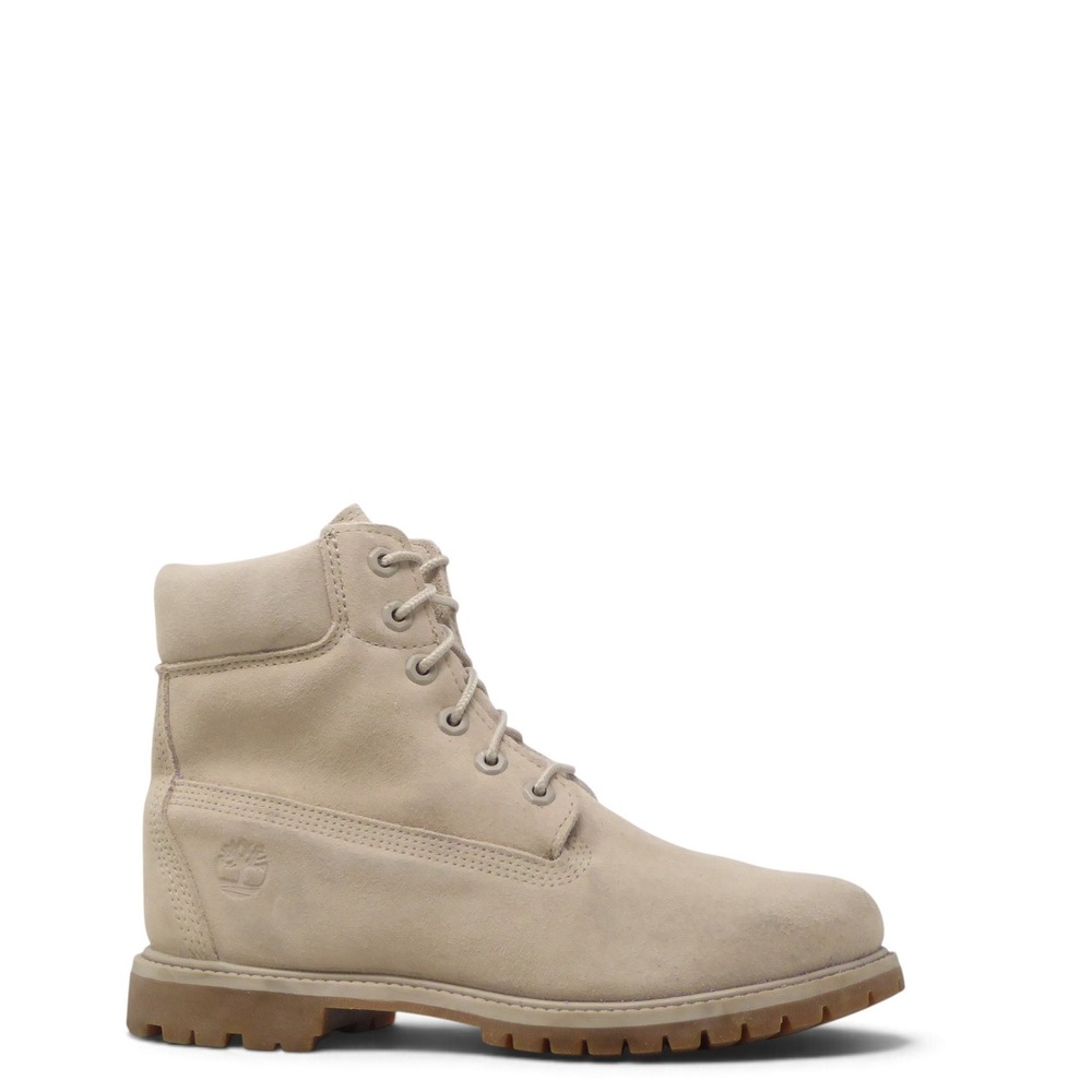 Timberland Womens 6 Inch Premium Boots Beige Suede A1P7H Size 9.5